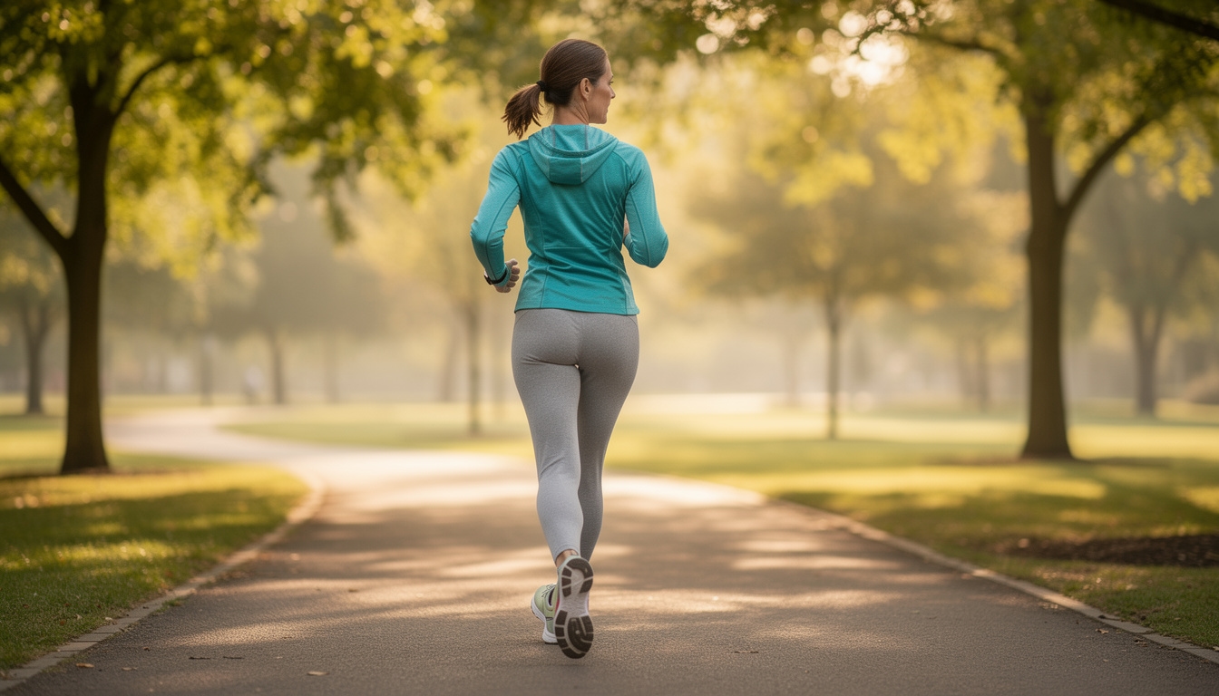 Persona activa en movimiento al aire libre, cuidado articular preventivo